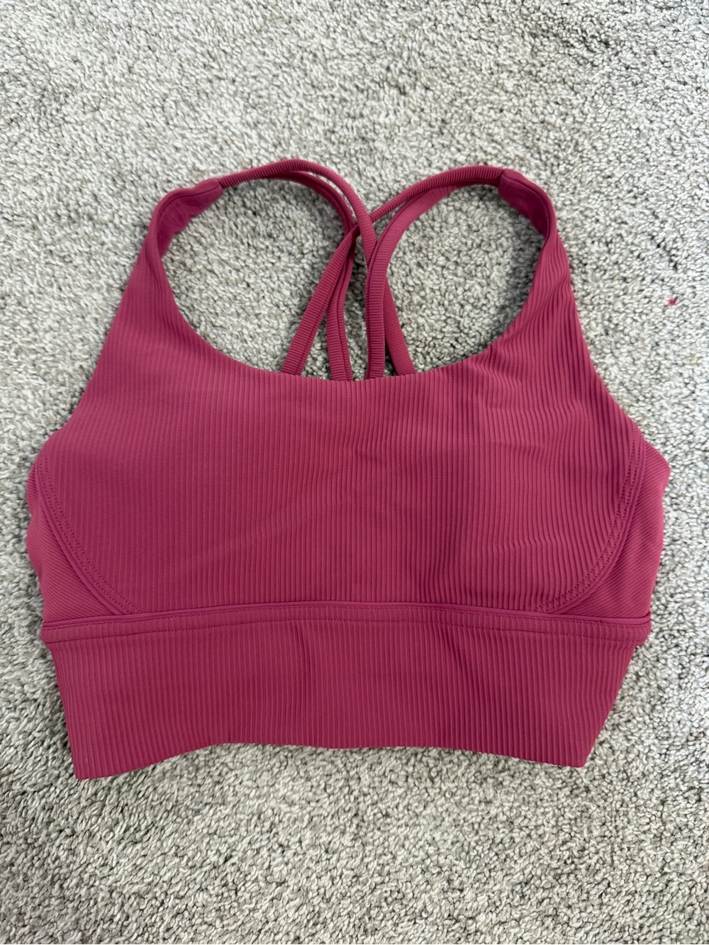 lululemon Energy Longline Ribbed Bra, size 6